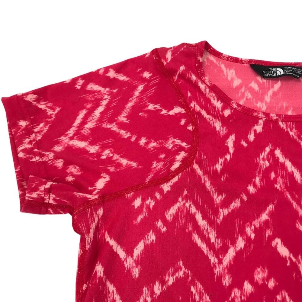 THE NORTH FACE Flash Dry Top Women M Red Sporty Outdoor Athletic Retro Travel - Picture 6 of 11